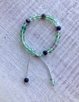 Fluorita verde bola. Pulsera de Fluorita verde