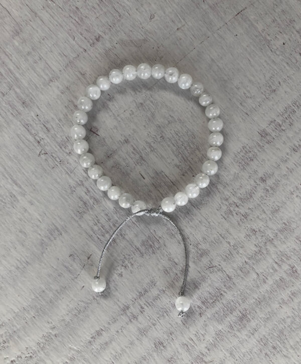 Piedra luna blanca bola. Pulsera de Piedra luna y Piedra luna blanca